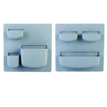 생활미학 다용도 접착식 월포켓, 블루그레이