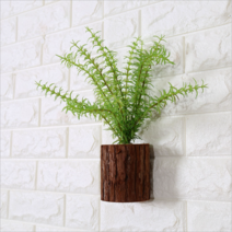 리타 조화나무화분 13종 행잉플랜트 풍수 인테리어 벽걸이 인조 몬스테라 극락조 다육이거실카페, 4.미니허브