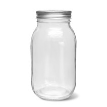 MIR 유리병 클래식 미르 자 750ml 원형 잼병 수제청 공병 소분저장 밀폐유리용기