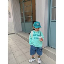QZZ0022 엄마랑 아들 민트 데일리 후드 모자 모녀 맘커플 패밀리룩 등하원룩