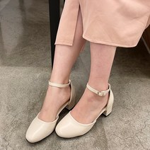 여성 베이직 스트랩 펌프스 힐 zn335