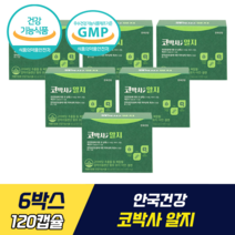 안국건강 코박사 알지 식약처 기능성 인증 이서진 영양제 코 건강 피부 상태 개선 구아바잎추출물 감마리놀렌산 아연 셀렌, 6박스, 120캡슐