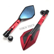 오토바이 백미러 액세서리 스즈키 산적 600 GSX-S750 GSF 혼다 PCX 야마하 FJR 1300 레이서, 02 Red