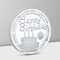 화폐 코인 기념주화 생일 축하 골드 실버 기념 동전 행운의 소원 축복 기념품 선물, [02] 라이트 그린
