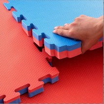 충격방지 퍼즐 조립 방음 매트 충격흡수 소음방지 소음 흡수재, 고밀도적청십자무늬1장