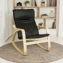 일루일루 실론 흔들의자, BLACK (블랙/PU)