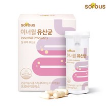 소버스 [소버스] 이너윌 유산균 (30캡슐/30일분), 선택완료, 단품없음