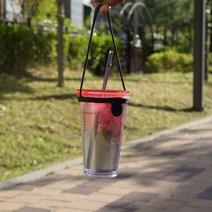 실리콘 컵타이컵홀더 텀블러 커피 컵 캐리어 컵타이 컵홀더