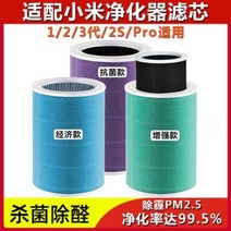 벽걸이 실내 정화기 거실용 샤오미 공기청정기 필터 2S 123세대 프로 실내용, 01 경제적인 돈 (단일적인)