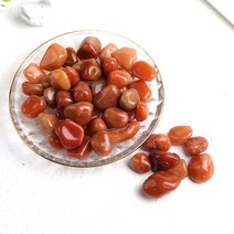 파쇄석 잡석 콩자갈 잔자갈 자갈돌멩이골재 쇄석 깬자갈 대형 - 천연 크리스탈 황수정, 붉은 마노, 100 그램
