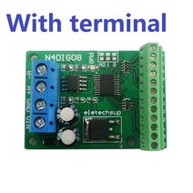 3in 1 8ch 입출력 디지털 스위치 TTL LvTTL CMOS RS485 IO 제어 모듈 PLC 릴레이 용 Modbus Rtu 보드, 03 with Terminal