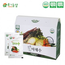 [초록한입] 국내산 유기농 생생야채수 110ml * 30포/실속포장, 상세페이지 참조, 상세페이지 참조