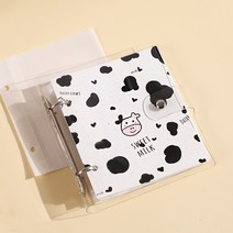 콜북제작 예쁜 폴라로이드 앨범 콜렉터북 포카 보관 바인더 수납본책 루스페이퍼 사진집꽂이식, 01 3인치 송아지 퓨어-화이트 통기성 내부페이지/넣을