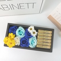 [도매기프트] 비누꽃 용돈박스 돈꽃다발 생일 생신 선물 오션블루, 선택_오션블루 용돈박스