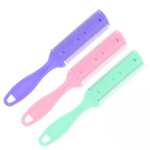 머리 손질칼 커팅가위 잔머리 돼지털 삐친머리 정리 헤어커터 커팅빗 컷팅, 1개