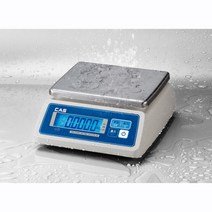 카스 방수저울 SW2-W시리즈 SW2-3CW(3kg) 0.5g 1g 단위 건전지 및 아답터(옵션) LCD 디스플레이(35mm)