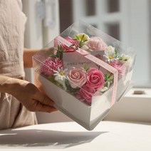 반전 용돈박스 돈나오는 부모님 어버이날 플라워박스 돈케이크 환갑 생신, 생신축하드려요, 피치