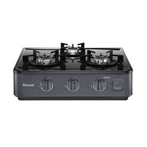 린나이 자동점화 새틴티타늄 3구 가스레인지 RTR-W3002, LPG(프로판가스)