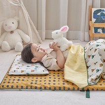 슬립스파 꺼짐없는 라텍스 신생아 아기 유아 토퍼 매트리스 주문 제작 가능, 아기토퍼매트리스M+방수속커버+마리골드