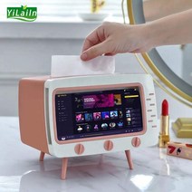 YiLaiIn 가정용 수납 액세서리 북유럽 티슈 케이스 수납 현대용 티슈, 핑크, 1개