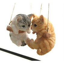 동물병원 인테리어 그네고양이 장식 소품인형 촬영, 그레이