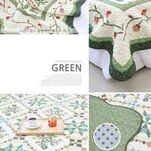 침대 패드 겸용 바닥요 매트 바닥에까는 꽃무늬 러그 대형카펫 110X205