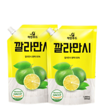 착한푸드 깔라만시 원액 1000ml 2팩 / 착즙원액 베트남음료 희석주스, 깔라만시원액 1000ml 2팩