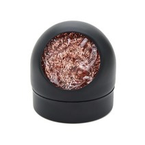 납땜 흡입기 납땜 흡입 페이스트 용접 디 솔더링 솔더 인두 팁 드로스 클리너 메쉬 필터 주석 제거 청소 스틸 볼 금속 와이어 스탠드 세트, 검은색