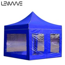 런웨이브 캐노피 방수 천막 올인원 B세트 끈타입 2 x 2 m, 블루, 1세트