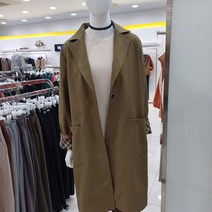막스카라 체크 소매 배색 코트M33QWU412ME