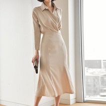 하이엔드 봄 여름 가을 수입 셔츠 롱 원피스 아나운서 돌잔치 맘 상견례 옷차림 엄마돌 신도시 미시룩 단정한 구김없는 77 44 맘 머메이드 실키 새틴 오간자