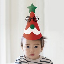 민화샵 크리스마스 펠트 고깔모자 7종중 택1 꼬깔모자 파티소품 머리장식 촬영소품 꼬깔모자, 민화 크리스마스 펠트 꼬깔모자_눈사람