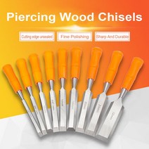 목공구 목공연장 DYI 전문가용 나무 치즐 강철 목공 커터 조각 DIY 목수 도구 플랫 셔블 핸드 툴 세트, 01 8mm
