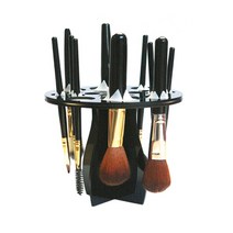 제이와이홀딩스 메이크업 브러쉬 세척 건조 브러시 거치대, 원형