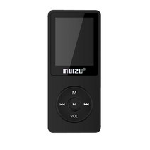 MP3 플레이어 원래 ruizu x02 영어 버전 mp3 4gb 8gb 16gb 음악, 16 기가 바이트, 검은 색