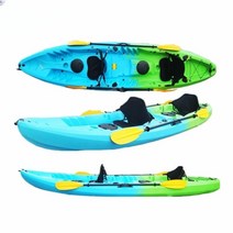 두꺼운 플라스틱 3 인용 보트 더블 카약 카누, G