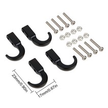 오토캠핑 차량용 트레일러 견인장치 적제함 injora 견인 후크 금속 액세서리 1 10, yqa-12bk