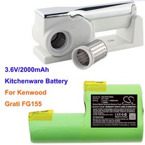 Kenwood Grati FG155 용 Cameron Sino 2000mAh 주방 배터리 BF11957, 한개옵션0