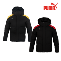 푸마 후드집업 숏패딩 [정품] 레드 옐로우 KK 숏 패디드자켓 커플패딩 남여공용 부모님선물 스포츠웨어 단체복 축구패딩 따뜻한아우터 *빠른배송*