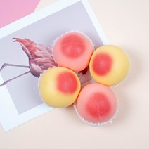 말랑이복숭아 스트레스해소 힐링템 복숭아주물럭 모형장난감봉숭아