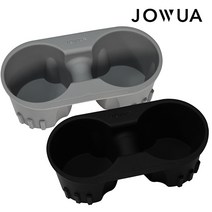 JOWUA 테슬라 컵홀더 센터콘솔 모델3 모델Y 실리콘 컵트레이 콘솔박스 조우아 조와, JW011_컵홀더그레이