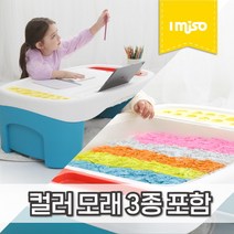 토이몰 아이미소 5in1 스마트테이블+샌드3종(분홍 하늘 하양), 단품없음