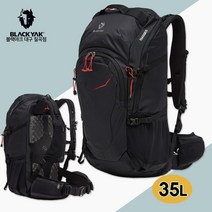 블랙야크 공용 등산 백팩 배낭 야크혼35 2BYKSX3928 35리터 수납 좋은 메쉬 등판 확장형 포켓 아웃도어 트래킹 가방, 블랙
