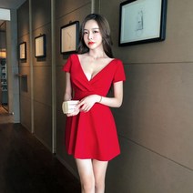 블랙원피스 트렌드 목욕 사우나 마사지사 유니폼 호텔 야간공연 프런트 아가씨 작업복 2293107332