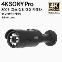FXT-4K SONY Pro 800만 화소 CCTV 3.6mm렌즈 주/야간 겸용 실외 대형 국산 카메라, 3.6mm 실외 카메라