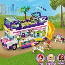 매직놀이공원입구 보트 캠핑카 미아의집 아트스쿨 재활용트럭 세일링보트 해변글램핑 워터파크 숲속캠퍼밴과요트 바다지킴이 레고 프렌즈 호환 블록, 인어 수중 궁전