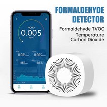 루버창 스마트 공기 품질 모니터 새로운 홈 포름 알데히드 CO2 미터 센서 테스터 탄소 TVOC HCHO 블루투스