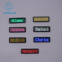 led 명찰 블루투스 이름 배지 광고 이름 태그 기호 배지 색 모바일 앱 변경 프로그램, 레드 led usb
