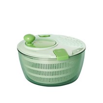 FDA 인증 탈수기 플라스틱 여과 바구니 채소 아스팔트 청과류 탈수기 세채기 샐러드 건조기, 핸드 탈수기 그린