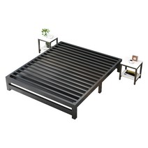 1.5미터 철제 침대 프레인 1.2미터 철제침대틀 강철, 1000mm1900mm 블랙, 1000mm1900mm 블랙